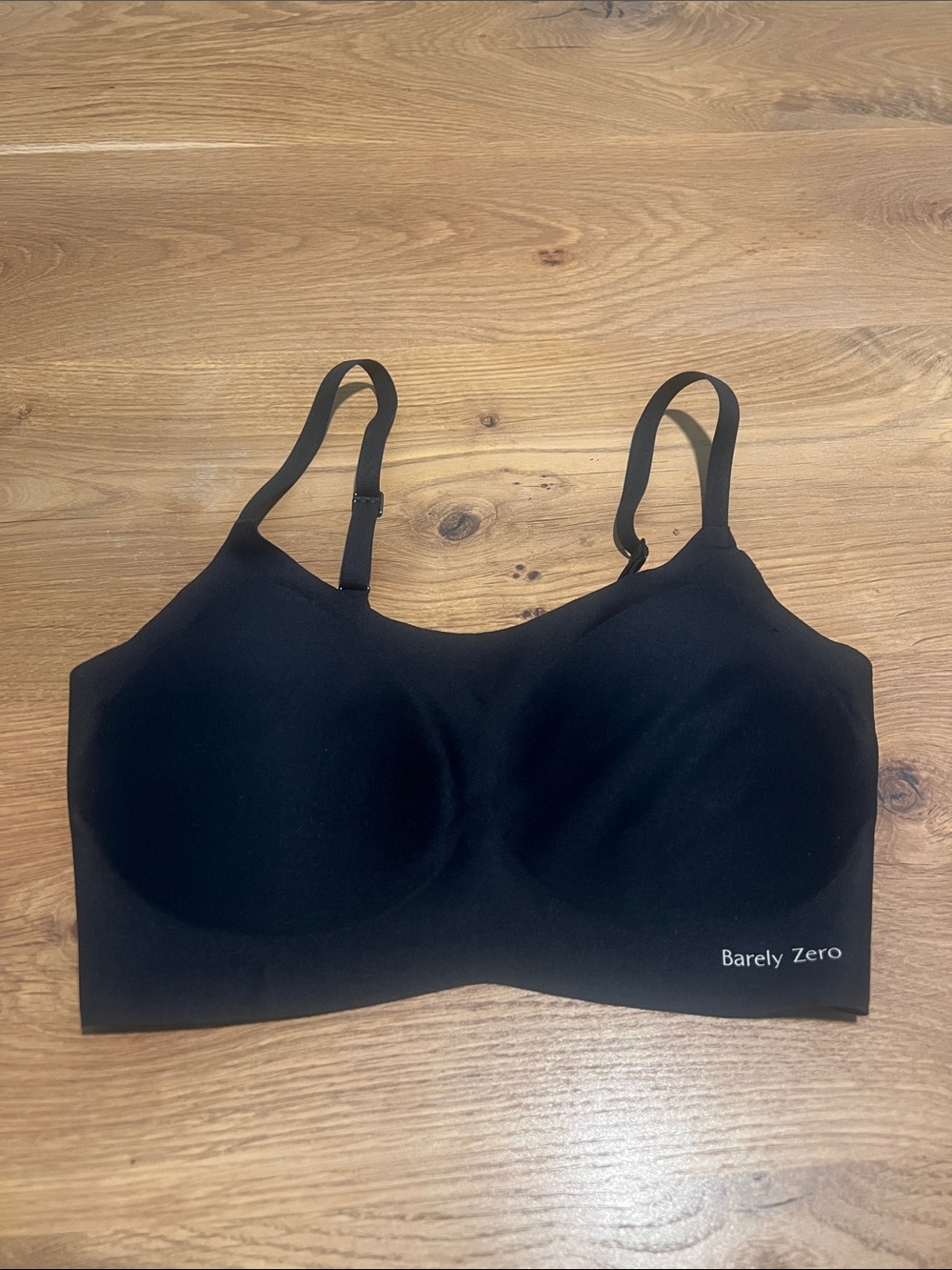 NEIWAI Barely Zero Spaghetti Strap Bra One Size Black Truffle NWT
